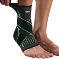 Arch support compression foot sleeve with adjustable strap